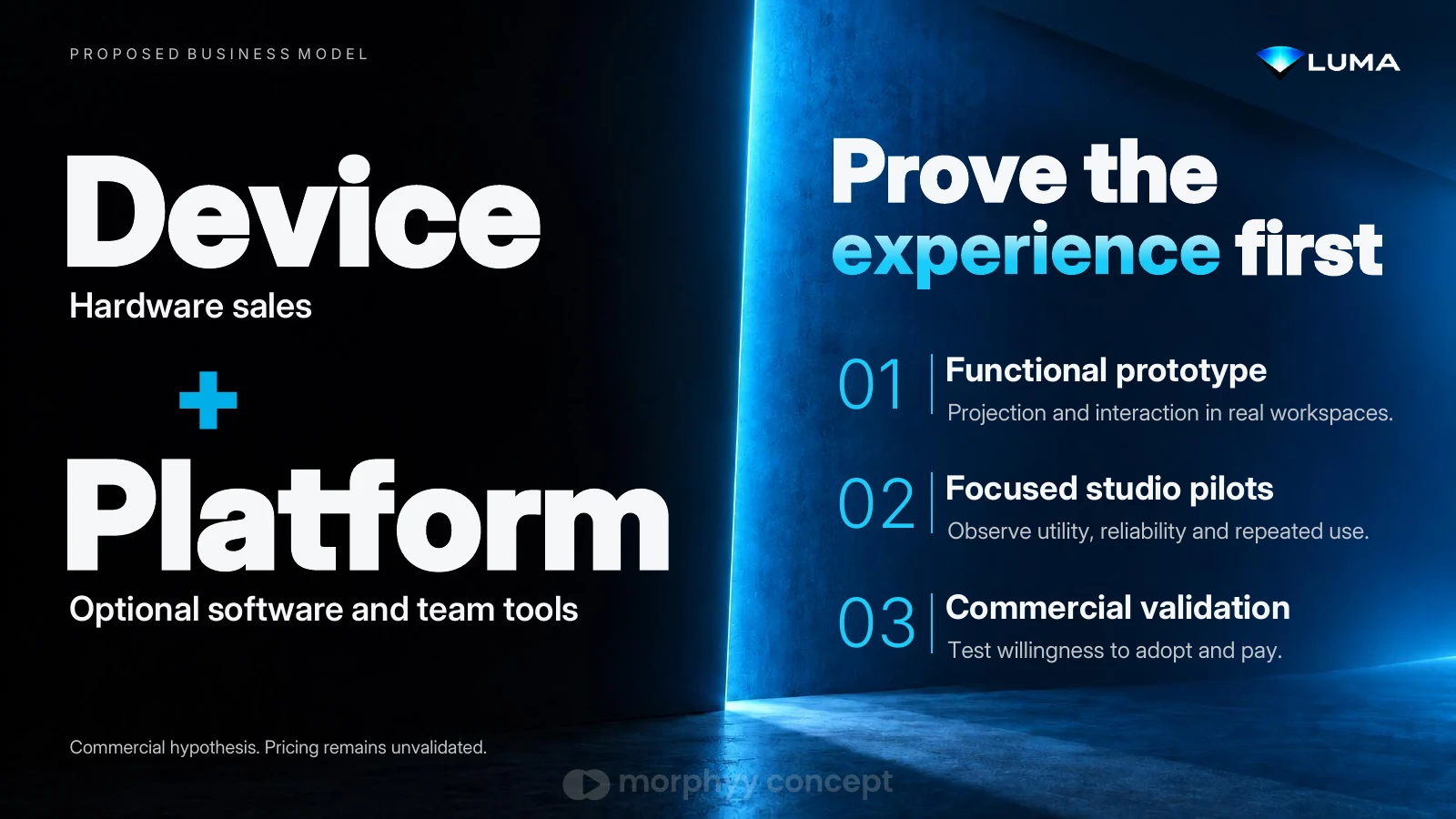 LUMA concept presentation slide 7